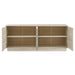 Modway Render 70" Faux Travertine Sideboard Cabinet TV Stand Storage Shelf - Installation View
