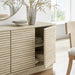 Modway Render 70" Faux Travertine Sideboard Cabinet TV Stand Storage Shelf - Close-Up