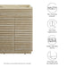Modway Render 18" and 24" Bathroom Cabinets Basin Not Included Storage Shelf - View 93