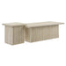 Modway Render Nesting Coffee Tables Set of 2 Living Room Furniture in Brown