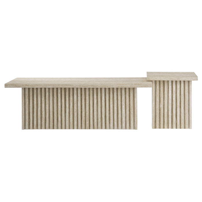 Modway Render Nesting Coffee Tables Set of 2 Living Room Furniture - Dimensions