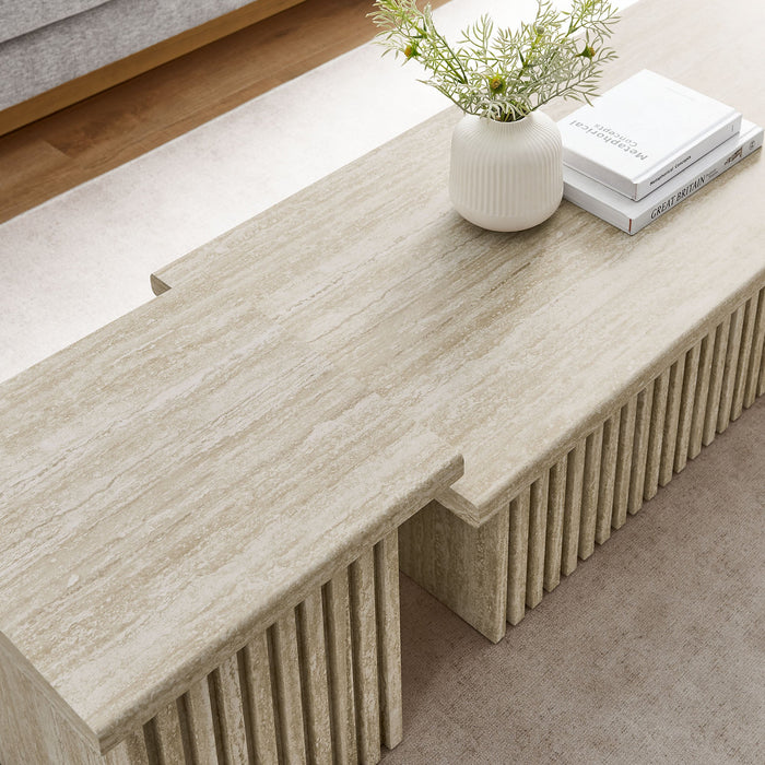 Modway Render Nesting Coffee Tables Set of 2 Living Room Furniture - Close-Up