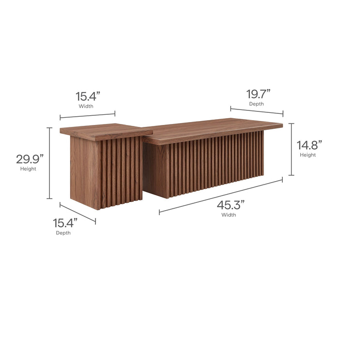 Modway Render Nesting Coffee Tables Set of 2 Living Room Furniture - View 10
