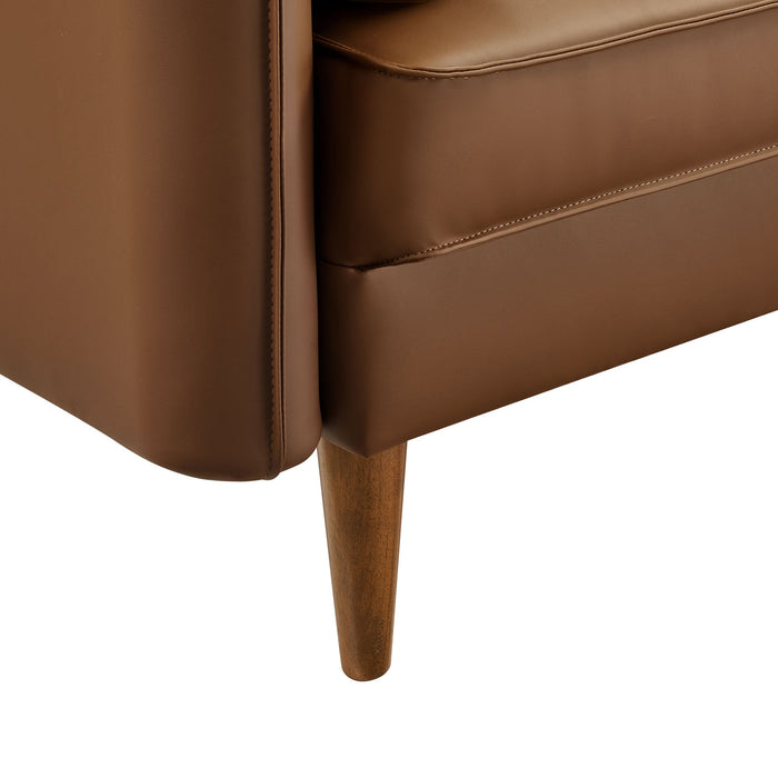 Revive Upholstered Vegan Leather Accent Armchair