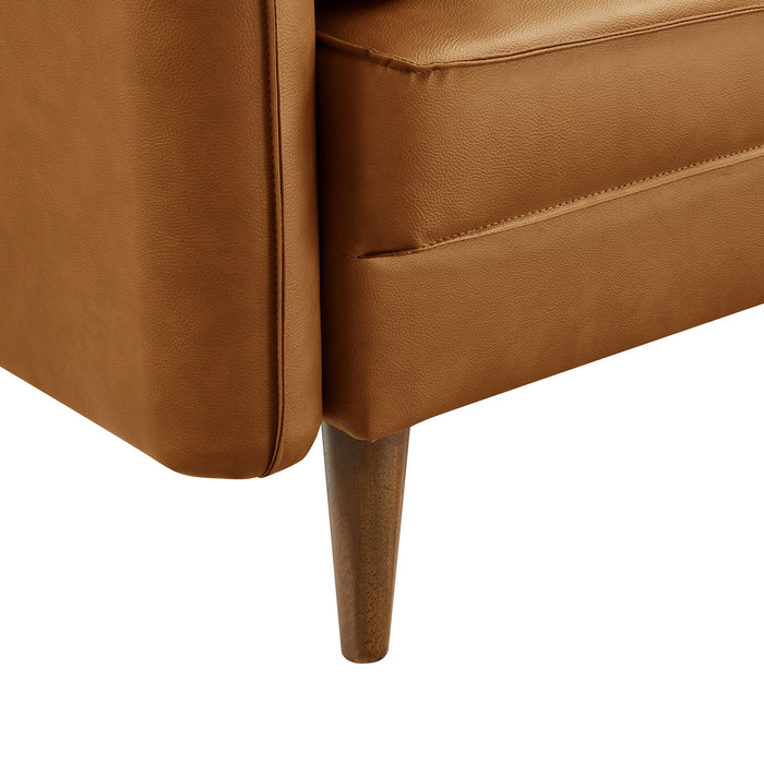 Revive Upholstered Vegan Leather Accent Armchair