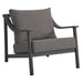 Terrace Outdoor Patio Aluminum Accent Armchair Carbon Graphite
