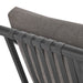 Terrace Outdoor Patio Aluminum Accent Armchair Carbon Graphite