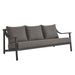 Terrace Outdoor Patio Aluminum Sofa Carbon Graphite