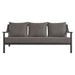 Terrace Outdoor Patio Aluminum Sofa Carbon Graphite