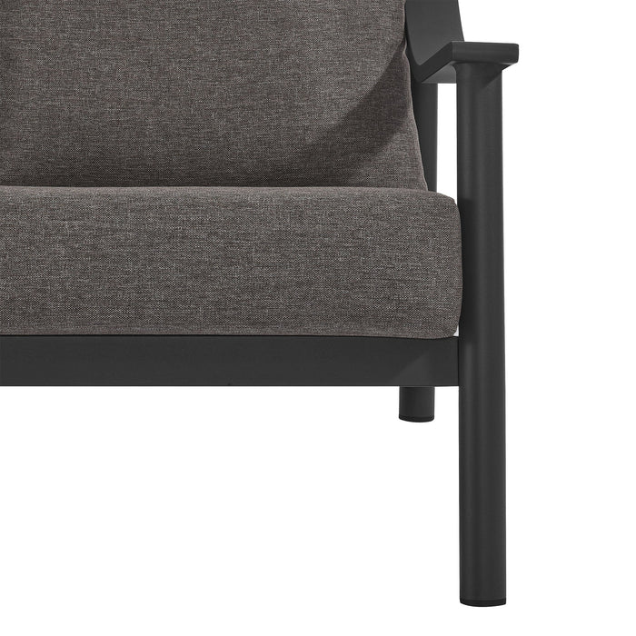 Terrace Outdoor Patio Aluminum Sofa Carbon Graphite