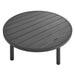 Terrace 35" Outdoor Patio Aluminum Round Coffee Table Graphite