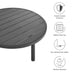 Terrace 35" Outdoor Patio Aluminum Round Coffee Table Graphite