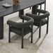Nautica Outdoor Patio Aluminum Dining Armchairs Set of 2 Charcoal Graphite