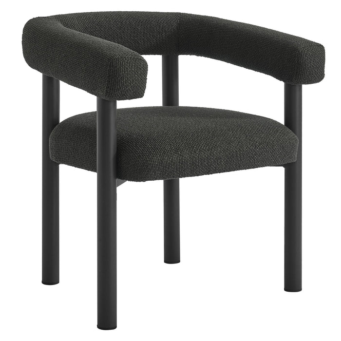 Nautica Outdoor Patio Aluminum Dining Armchairs Set of 2 Charcoal Graphite
