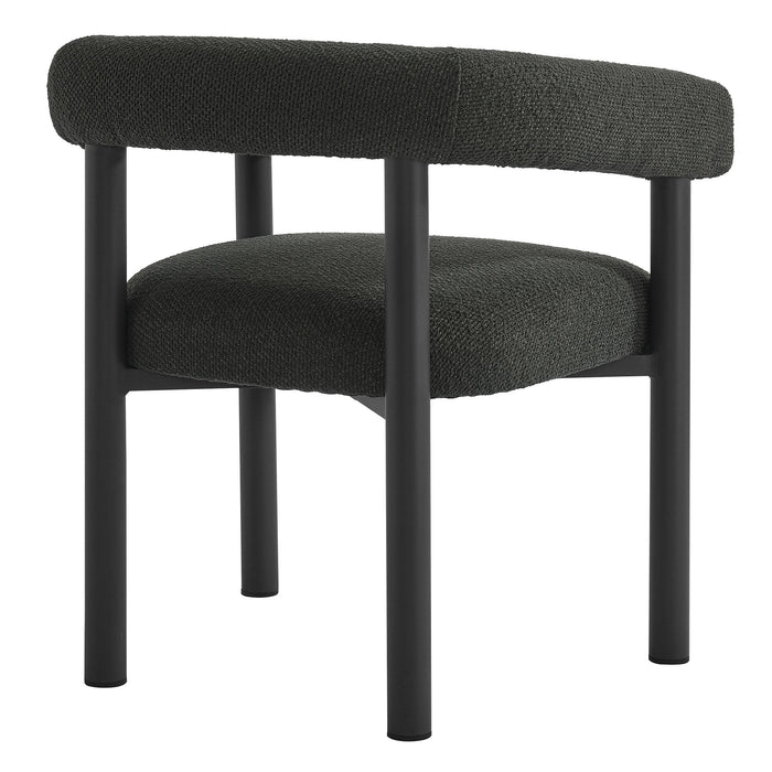 Nautica Outdoor Patio Aluminum Dining Armchairs Set of 2 Charcoal Graphite