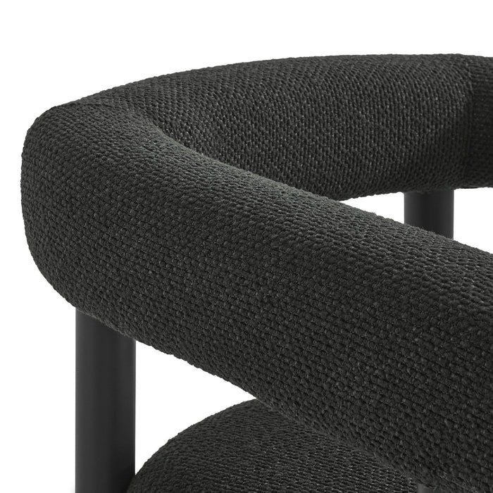 Nautica Outdoor Patio Aluminum Dining Armchairs Set of 2 Charcoal Graphite
