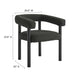 Nautica Outdoor Patio Aluminum Dining Armchairs Set of 2 Charcoal Graphite