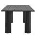 Nautica Outdoor Patio 87" Rectangular Aluminum Dining Table Graphite