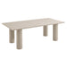 Nautica Outdoor Patio 87" Rectangular Aluminum Dining Table Taupe