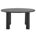 Nautica Outdoor Patio 60" Round Aluminum Dining Table Graphite