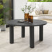 Nautica Outdoor Patio 60" Round Aluminum Dining Table Graphite