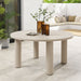 Nautica Outdoor Patio 60" Round Aluminum Dining Table Taupe