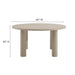 Nautica Outdoor Patio 60" Round Aluminum Dining Table Taupe