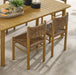 Parkland Outdoor Patio Rattan and Aluminum Dining Side Chairs Set of 2 Natural