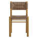 Parkland Outdoor Patio Rattan and Aluminum Dining Side Chairs Set of 2 Natural