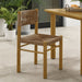 Parkland Outdoor Patio Rattan and Aluminum Dining Side Chairs Set of 2 Natural