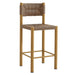 Parkland Outdoor Patio Rattan and Aluminum Counter Stools Set of 2 Natural