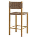 Parkland Outdoor Patio Rattan and Aluminum Counter Stools Set of 2 Natural