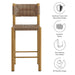 Parkland Outdoor Patio Rattan and Aluminum Counter Stools Set of 2 Natural
