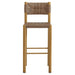 Parkland Outdoor Patio Rattan and Aluminum Bar Stools Set of 2 Natural