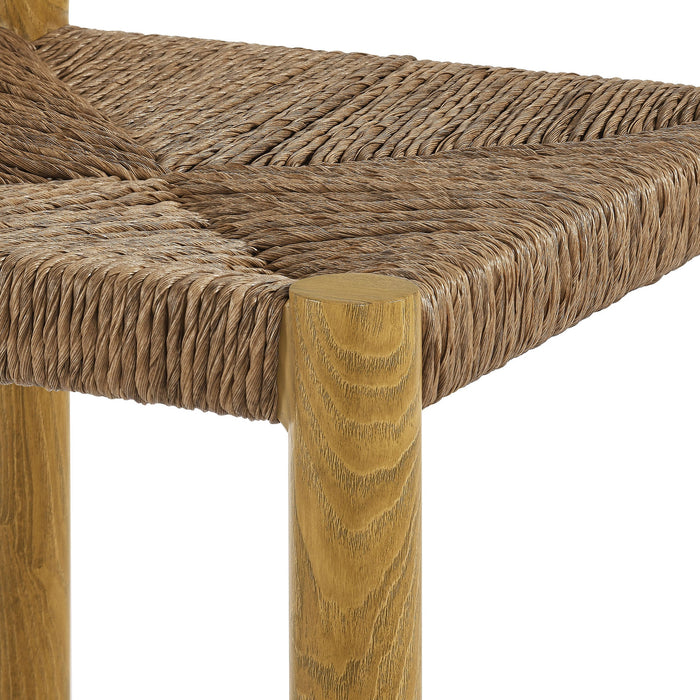 Parkland Outdoor Patio Rattan and Aluminum Bar Stools Set of 2 Natural