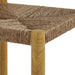 Parkland Outdoor Patio Rattan and Aluminum Bar Stools Set of 2 Natural