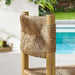 Parkland Outdoor Patio Rattan and Aluminum Bar Stools Set of 2 Natural