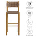 Parkland Outdoor Patio Rattan and Aluminum Bar Stools Set of 2 Natural