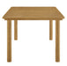 Parkland 76" Outdoor Patio Aluminum Dining Table Natural