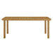 Parkland 76" Outdoor Patio Aluminum Dining Table Natural
