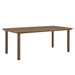 Parkland 76" Outdoor Patio Aluminum Dining Table Walnut
