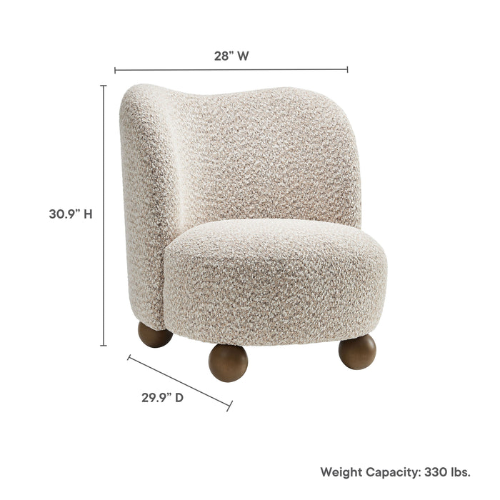 Monroe Boucle Fabric Accent Chair