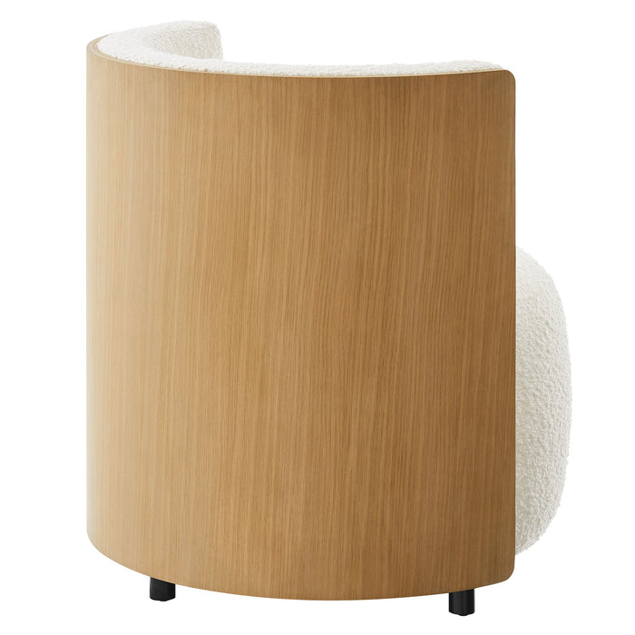 Modway Solis Boucle Accent Chair Living Room Furniture - Installation View