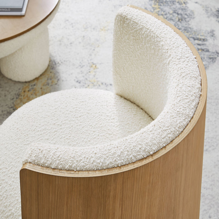 Modway Solis Boucle Accent Chair Living Room Furniture - Dimensions