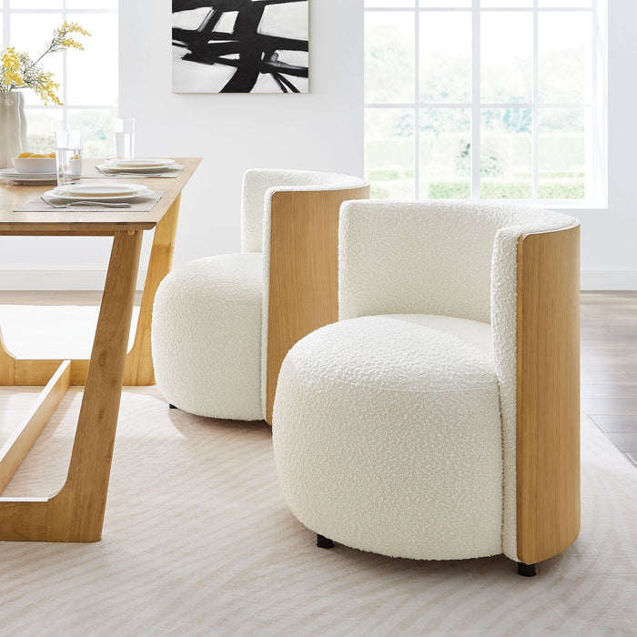 Modway Solis Boucle Accent Chair Living Room Furniture - Close-Up