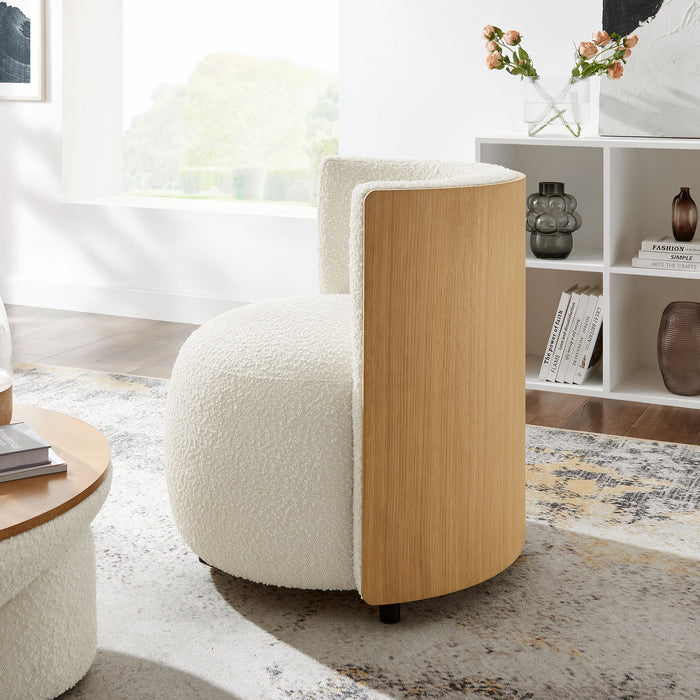 Modway Solis Boucle Accent Chair Living Room Furniture - Lifestyle View