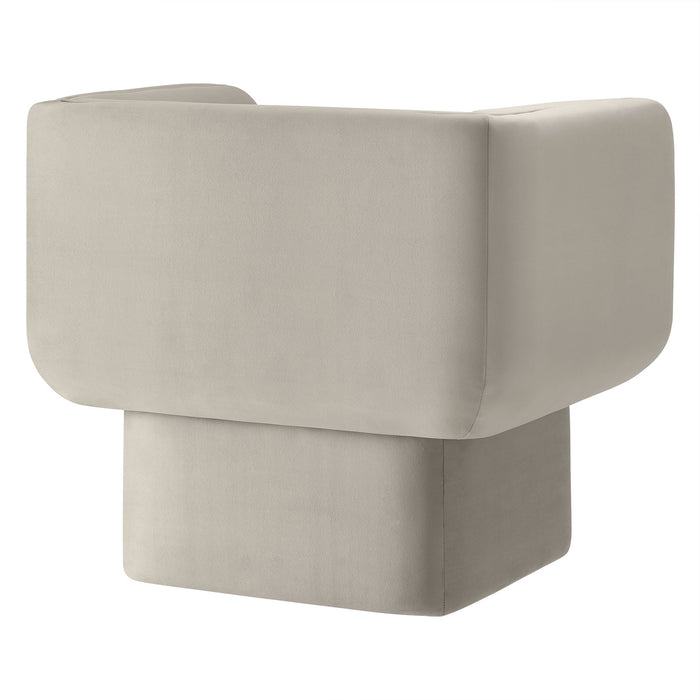 Modway Tate Performance Velvet Accent Chair Living Room Furniture - Dimensions