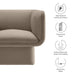 Modway Tate Performance Velvet Accent Chair Living Room Furniture - View 26