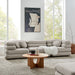 Jubilee 3-Piece Modular Performance Velvet Sectional Sofa Almond