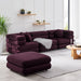 Jubilee 4-Piece Modular Performance Velvet Sectional Sofa sectional sofa detail close-up